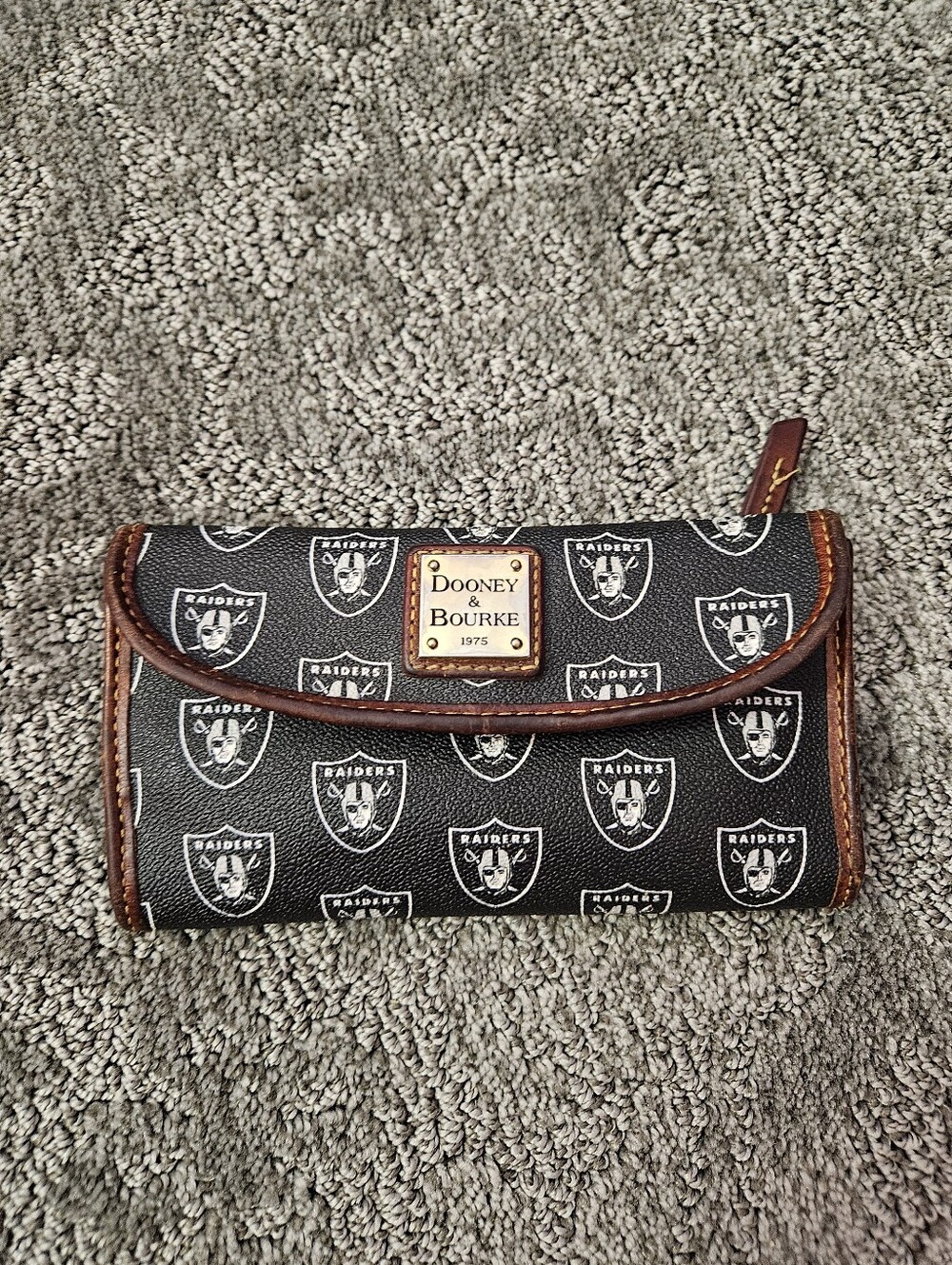 Dooney & Bourke NFL Raiders Continental Clutch